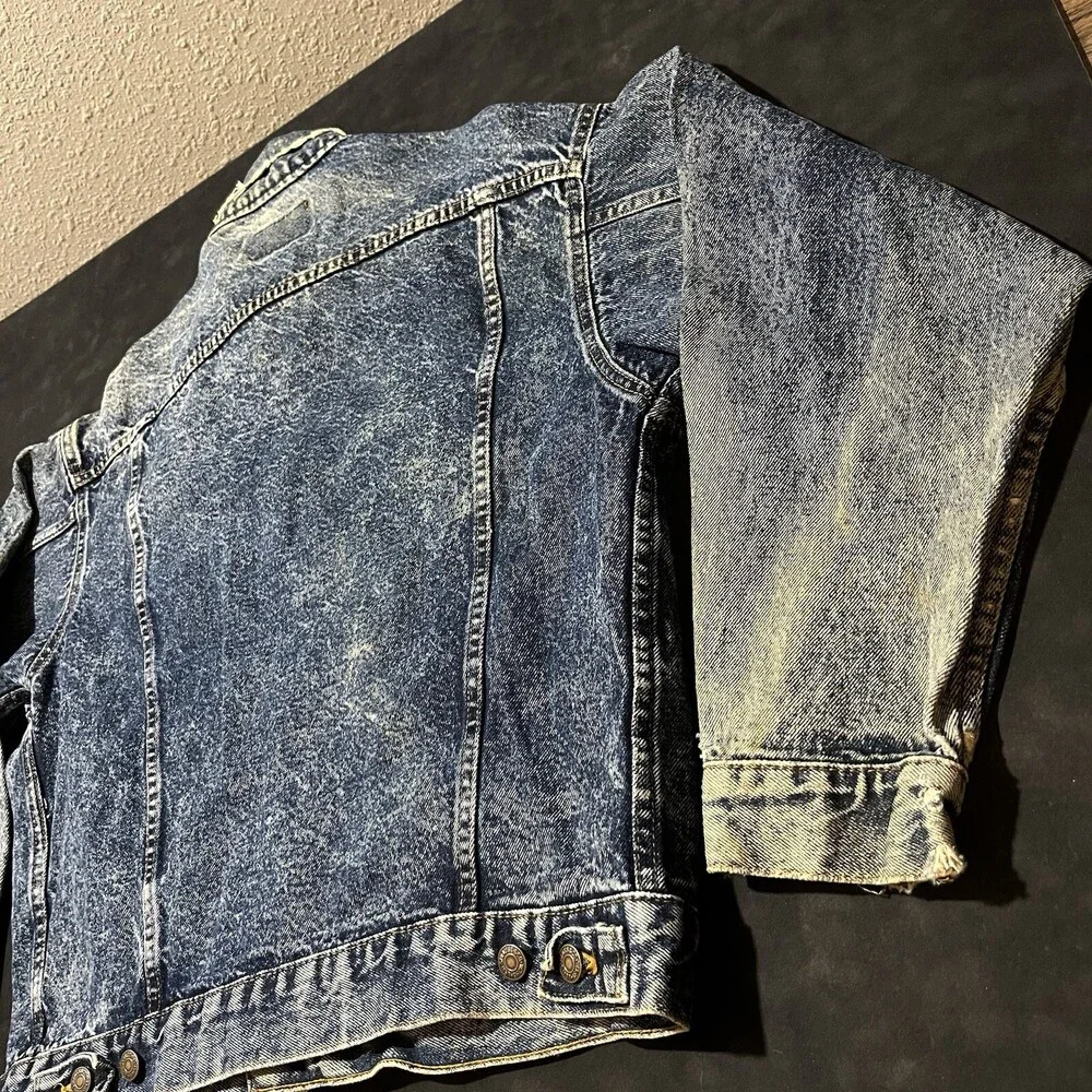 Vintage Levi's Acid Wash Jacket Type III USA Made 80s Levi Ramones the Strokes